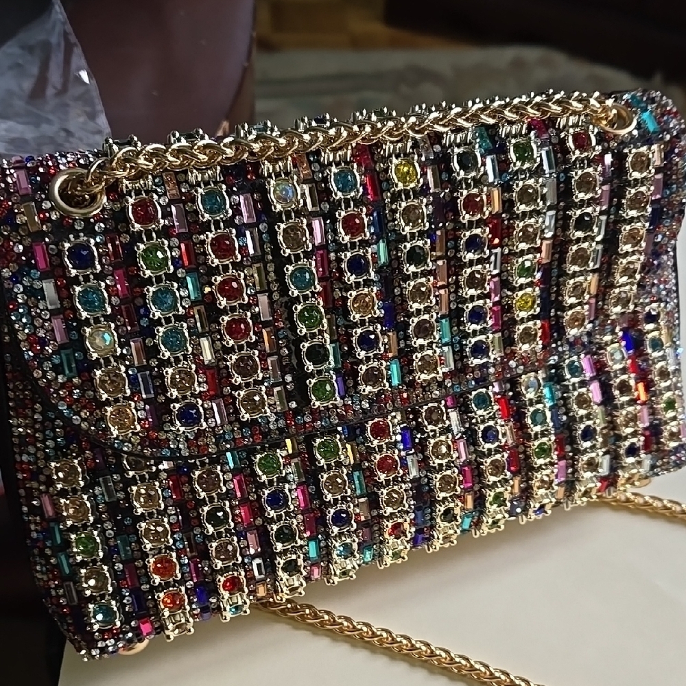 Multicolor Beaded Evening Bag